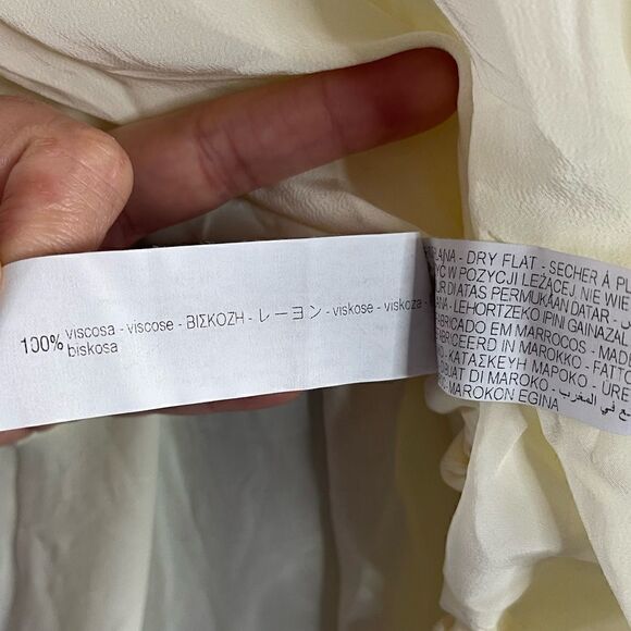 ZARA Limited Edition Flowing Cream Blouse - Picture 6 of 16